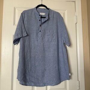 Onia Linen Pullover Shirt Size XL